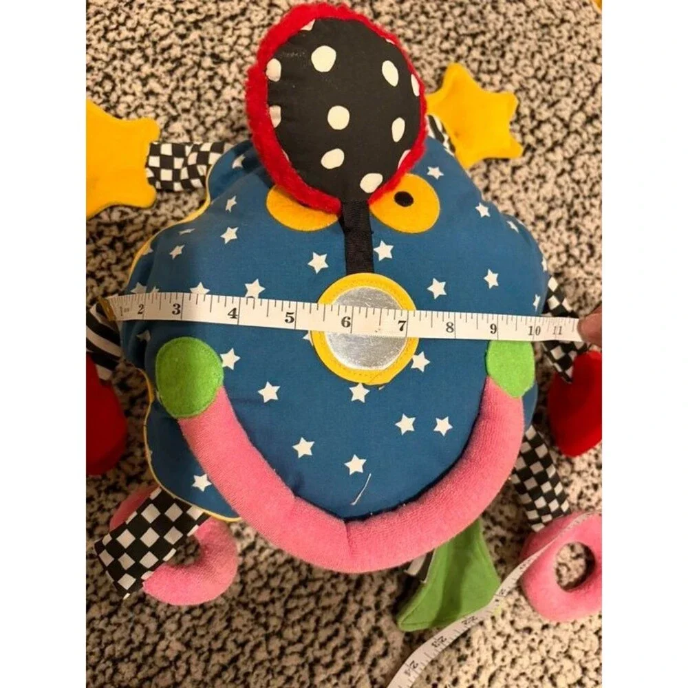 Rare Vtg 1999 Manhattan Toy Whoozit Large Sensory Rattle Squeaker Activity Toy